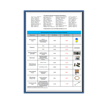 Прайс на принадлежности для бурения изготовителя Проалмаз